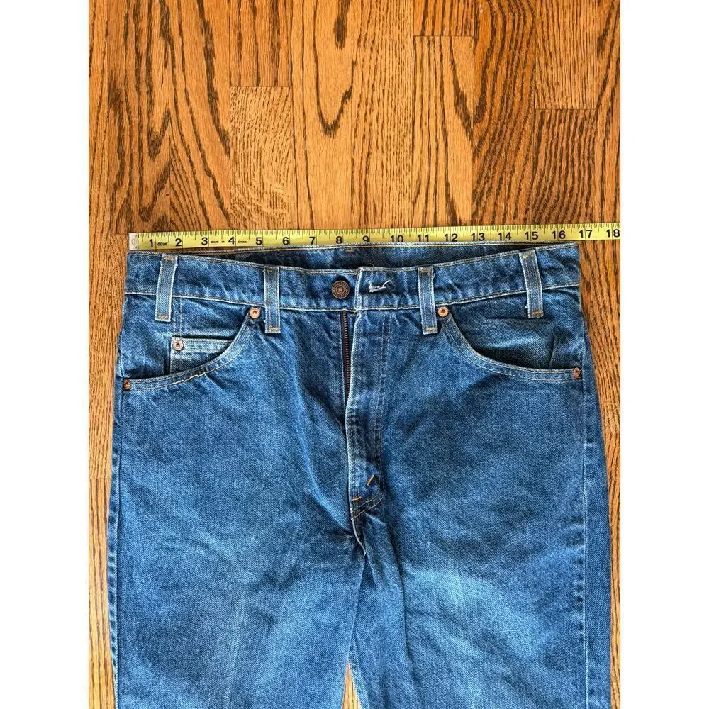 VTG 90s Levi’s 517 Orange Tab Jeans 33x33 USA Made Bootcut Denim 40517-0215